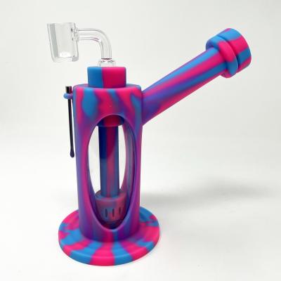 China 7,5 Silikon-Wasser-Bong Silicone Bubbler Bong With-Zoll Baum-Perc zu verkaufen