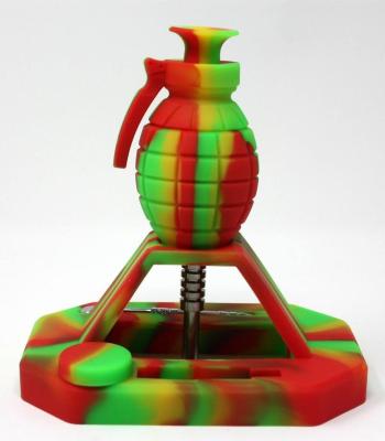 China Het draagbare Water Bong Nectar Collector Kit For Smoking van het Granaatsilicone Te koop