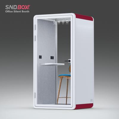 China Adjustable (height) acoustic commercial meeting booth office soundproof studio pod phone booth customized for sale