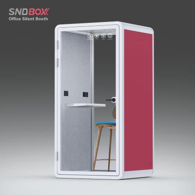 China Adjustable (height) Indoor Office Pod Meeting Work Pods Acoustic Silent Cabin For Office Soundproof Booth for sale