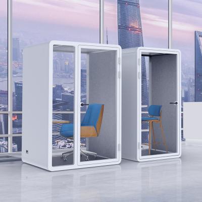 China Adjustable (height) Movable Silence Booth Office Pod Soundproof Booth Office Phone Pods for sale