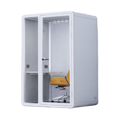 China Adjustable (height) Factory price phone pod soundproof office pod overall mold production interpreter booth single person telephone booth for sale for sale