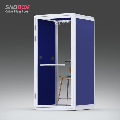 China Adjustable (height) Strong Calling booth soundproof tiny house for personal video conference office-pod with 12V-USB Socket for sale