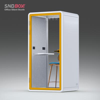 China Adjustable (height) Soundproof indoor mobile work space office pod meeting work pods phone study cabin booth for sale for sale