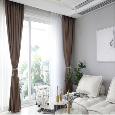 China 100% luxury blackout high quality living room blackout window curtain for bedroom for sale