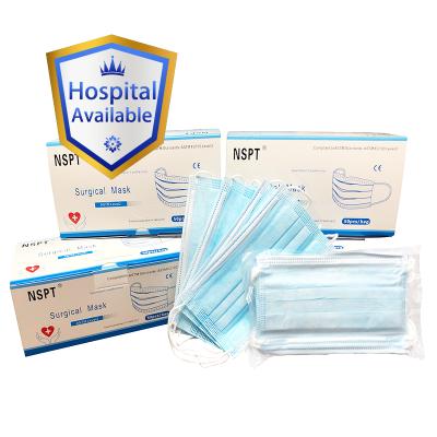 China China Supplies Waterproof Wholesale Medical Products Items Ply Disposable Surgical Face Mask 3 3Ply for sale