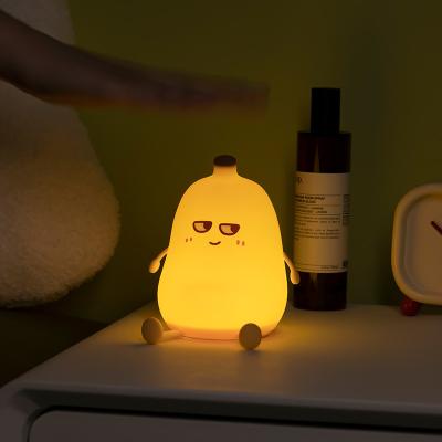 China Modernes Design Schönes Bananen Nachtlicht wiederaufladbar Dimmbar LED kleine Schreibtischlampe lustige Tischdekorationen für Schlafzimmer Atmosphäre zu verkaufen