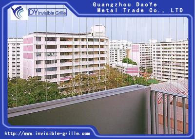 Chine gril invisible de balcon de 2.5mm à vendre