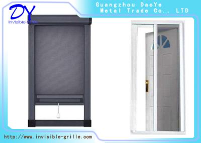 China Fiberglas-Draht-Mesh Retractable Invisible Sliding Screen-Tür zu verkaufen