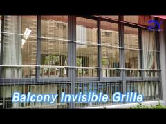 Condo Balcony Invisible Grille Safety Anti Corrosion 316 Stainless Wire