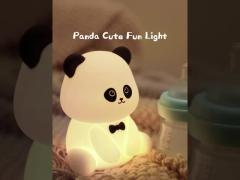 Cute Animal USB Rechargeable Baby Lamps Silicone Panda LED Night Light for Kids Night Lights