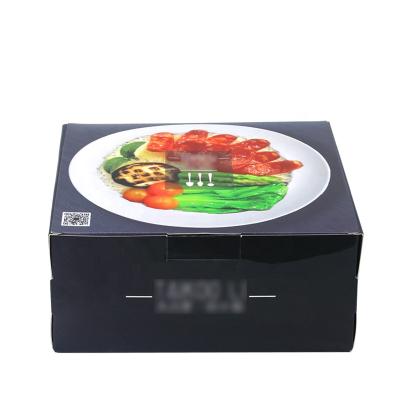 China Biodegradable Eco - Friendly Paper Material Delivery Food Box Take Away Fast Food Package Box for sale