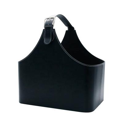 China Wholesale Viable Empty Gift Bag Storage Basket Christmas Fancy Christmas Gift Leather Baskets for sale