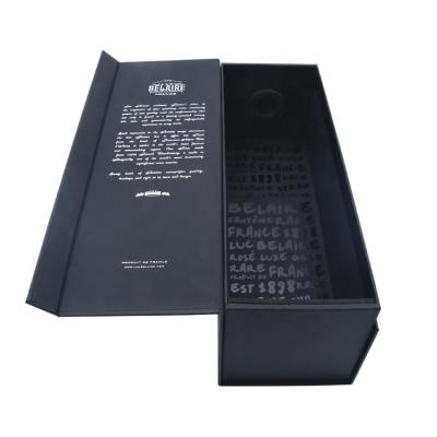 China China factory biodegradable black champagne red wine white wine box with paper bags for sale