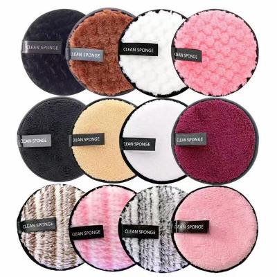 China washable & Reusable Super Soft Facial Cloth Microfiber Makeup Remover Washable Eye Makeup Remover Cleaning Pad for sale