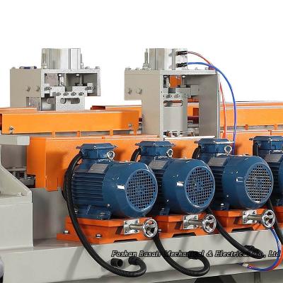 China Building Material Shops Ceramic Tile Making Machine Rustic Tile Double Side Dry Fitting and Chamfering Grinding Machine for sale