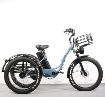 China Wholesale Steel Fat Single Speed ​​Tire Electric Bike 250-800w 48v 10-25Ah Tricycle for sale