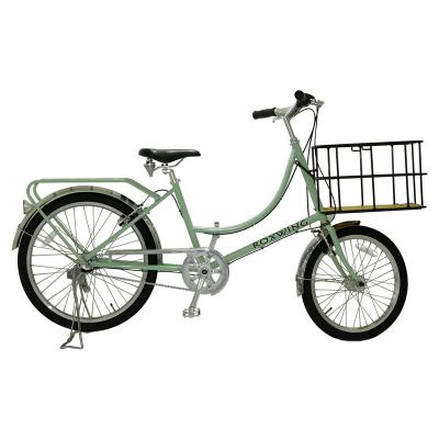 China Popular Comfortable 24 Inch City Bike Riding Bicycles With Large Capacity Basket for sale