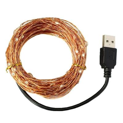 China Wholesale LED Copper Lights Holiday Lighting LED Copper Wire String Lights Decoration Copper Wire String Lights for sale