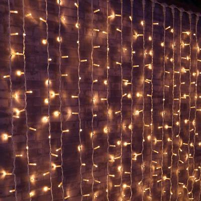 China Decorative Outdoor Christmas Mini Decorative Led Fairy Lights Small Snowflake Ball Curtain Led for sale