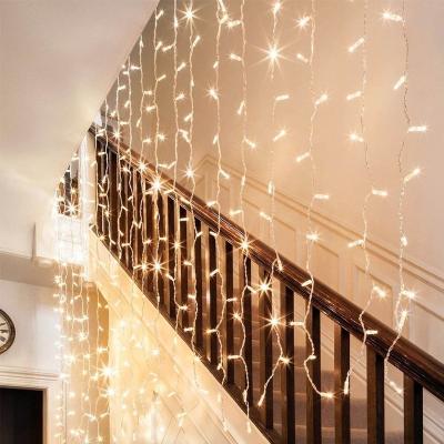 China Led 3M Fairy Curtain String Lights Holiday Perfect 300 Curtain String Lights Wedding Party for sale