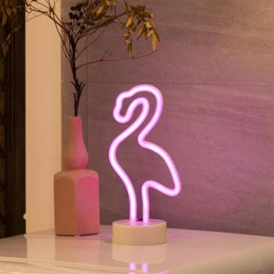 China Hotel Table Desk Cactus Pineapple Unicorn Cat Shaped Led Neon Night Light for sale