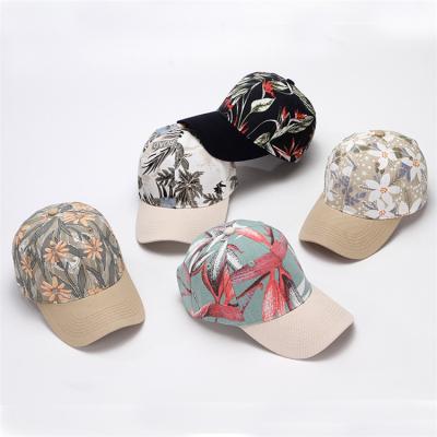 China JOINT Fashion Printed Custom Design Hats Quality Logo Mens Womens Baseball Caps for sale