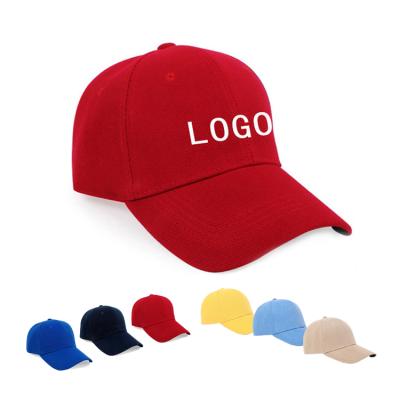 China COMMON Structured Cotton Curved Brim 6 Panel Custom Logo Single Blank Baseball Cap for sale