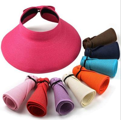 China Custom Kids Adult Foldable Beach Sun Hat Children Picture Wide Brim Straw Hats for sale