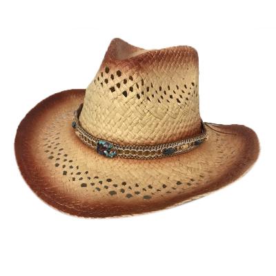 China Fashion\Summer Vintage Men Cowboy Breathable Straw Hat High Quality Custom Made Comfortable\Durable Beach Hats for sale