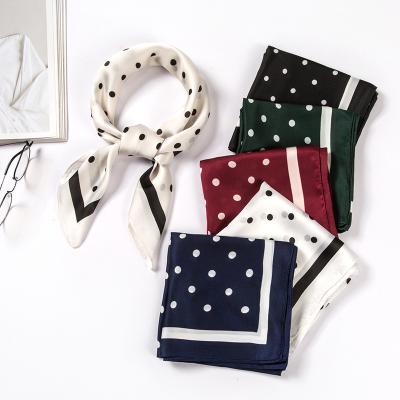 China Spring Summer Soft Smooth Feeling Scarves Custom Design Women Luxury Silk Square Scarf for sale