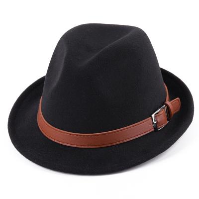 China Fashion\Comfortable\Autumn Winter Durable Men Party Felt Hat Vintage Felt Hat Wholesale Custom Hats for sale