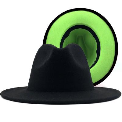 China Fashion\custom women wide brim comfortable\durable solid color men fashion panama felt felt hat hats for sale