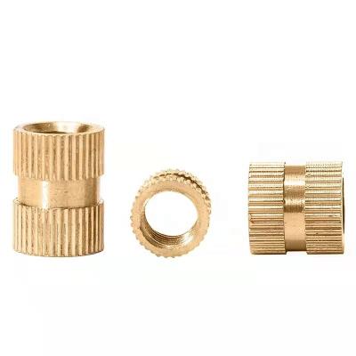 China High quality heavy industry factory price for injection molding M5 M6 straight knurled brass threaded inserts H59 insert nut for sale