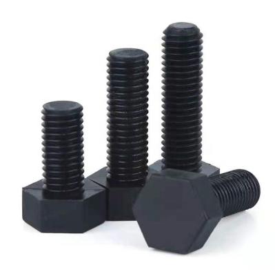 China PA66 In Stock DIN933 White/Black Full Head Hex Thread PA66 Nylon Plastic Bolt for sale