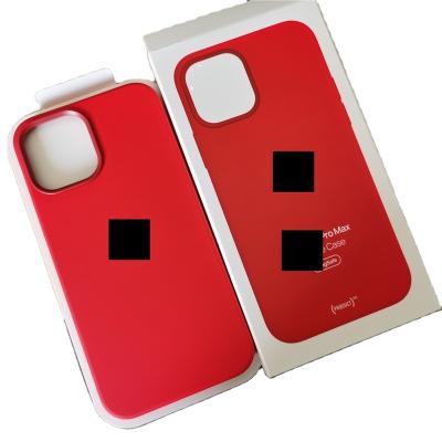 China Shockproof Real Liquid Silicone Magnetic Phone Case For Iphone12 13/pro/pro Max For Mag Silicone Safing Protective Case With Animation for sale