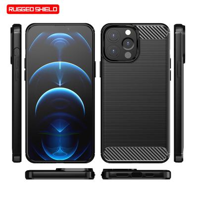 China Factory price shockproof wholesale phone casings for iphone 13 pro max cases silicone tpu carbon fiber for iphone 13 case for sale