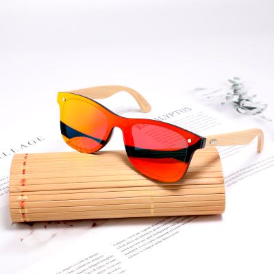 China Fashion Sunglasses Shape Lentes De Sol Hand Polished China Bamboo Anti-UV Bamboo Sunglasses for sale