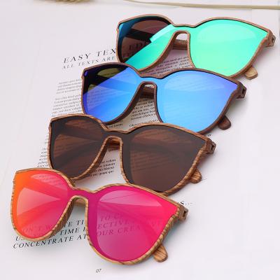 China 20 Years Fashion Experience Of Nine Piece Glass Custom Logo Bamboo Wooden Glass Sunglasses for sale