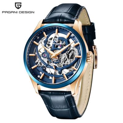 China Top Brand Pagani Design 1663 Leather Water Resistant Men Watch Luxury Automatic Mechanical Waterproof Watch Relogio Masculino Watch 100m Fashion for sale