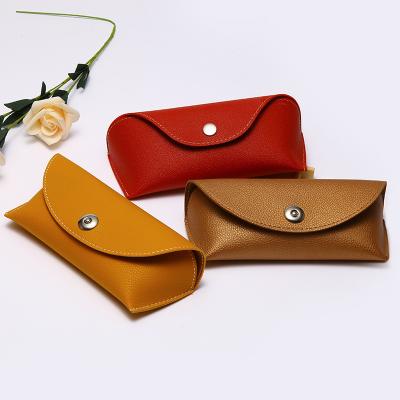 China Unisex High Quality Snap Glass Design Box Bag Leather Sunglasses Case for sale