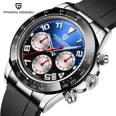 China Luxury Multifunctional Reloj Hombre Chronograph Men Watch Japan Vk63 Movement Pagani Design1687 Date Automatic Quartz Men's Wristwatches for sale