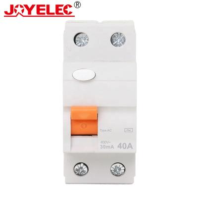 China JOYELEC ID 2P RCCB Magnetic Current Circuit Breakerc Earth Leakage Circuit Breaker Residual AC ELCB MCB 6KA Electronic for sale