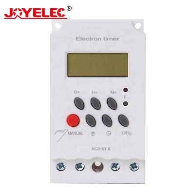 China KG316T-II 220V 25A Din Rail Digital Time Timer Switch Programmable Log KG316T-II for sale