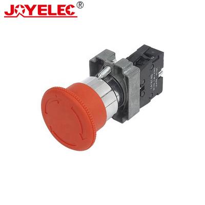 China Emergency Stop Mushroom Push Button Switch Main Push Button 30mm 40mm 60mm LA167-B2-BS542 LA167-B2-BA542 for sale