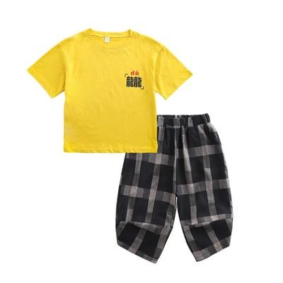 China 2020 hot sales promotion 100% organic cotton 100% cotton kids clothes boys with low price for sale