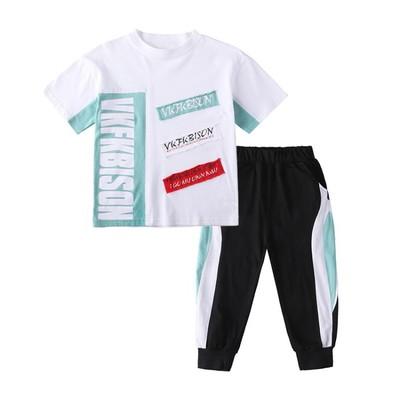 China New Arrival Promotion 100% Cotton Organic 100% Cotton Kids Clothes Boys Suit With High Quality for sale