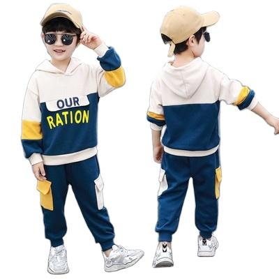 China Hip Hop 2020 spring autumn children's casual clothes set online 2t clothes set with a hood for sale