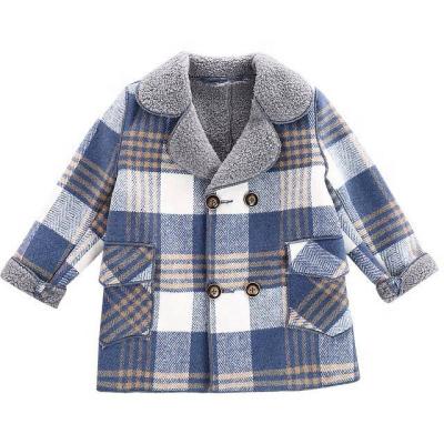 China Anti-wrinkle product boys and girls warm winter warming soft shell outdoor children knitting unisex children to shear denim jacket for sale