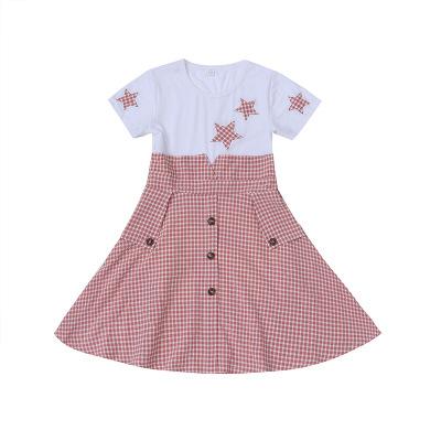 China Anti-wrinkle girls wholesale kids shirt ruffle dress fancy style made in china for sale